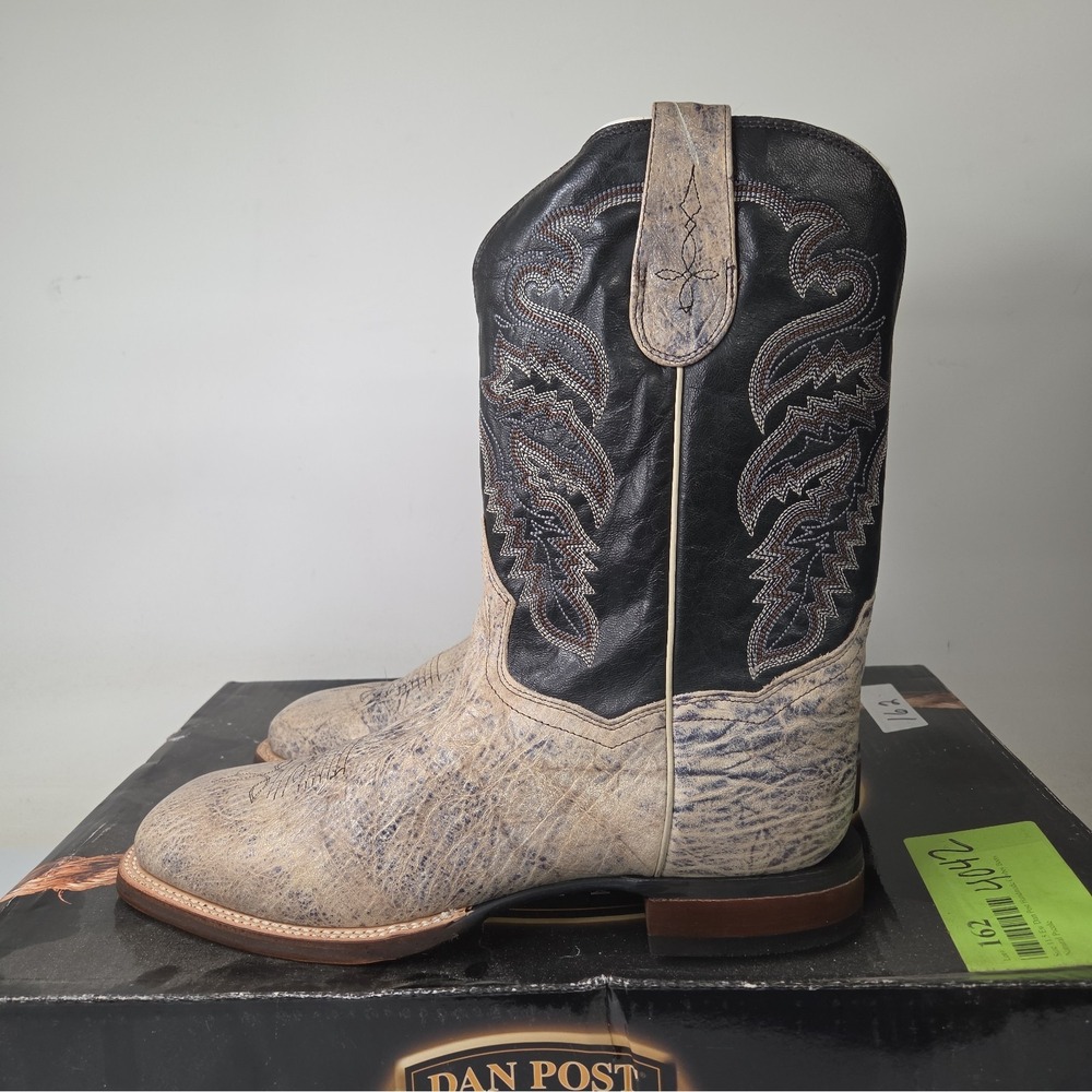 Dan Post Men's DP2975 Western Boots Sz 11.5 Ew Leather Square Toe